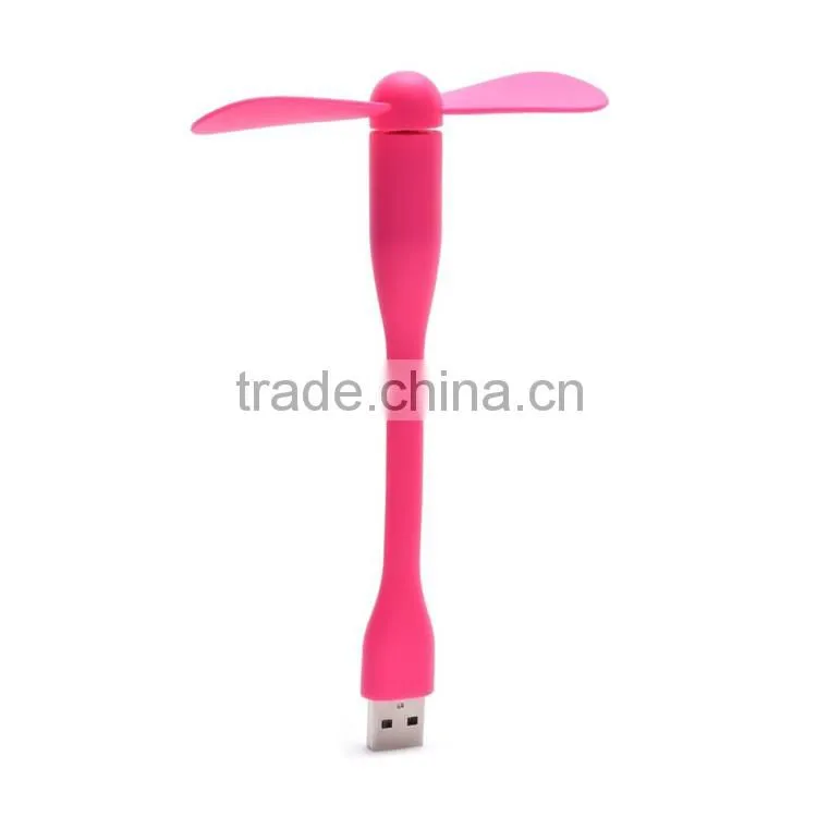 Portable USB Desk Soft Fan Leaves Super Mute Flexible for Laptop Office