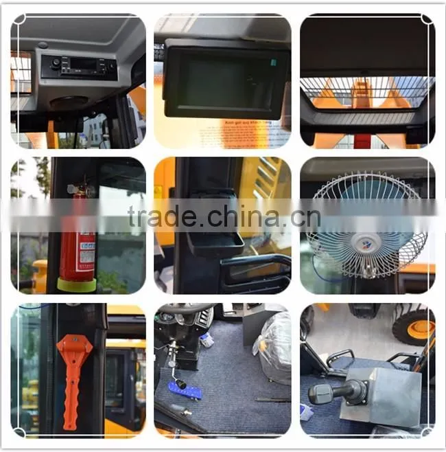 1.5 ton Mini Wheel Loader Pallet Fork Front Loader With Attachments