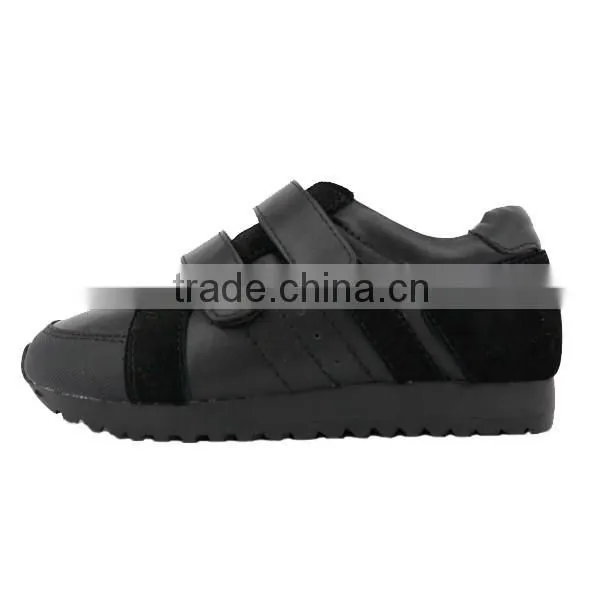 High Quality source manufactory Kids Microfiber Leather Upper Sport School Shoes