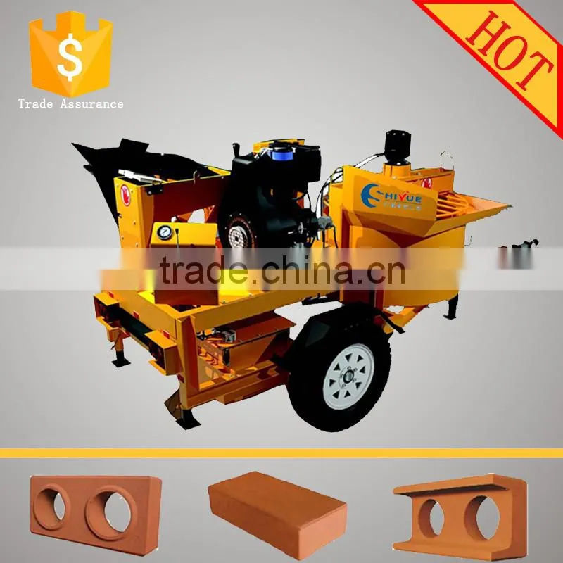 M7MI interlocking earth block making machine/diesel movable clay brick machine