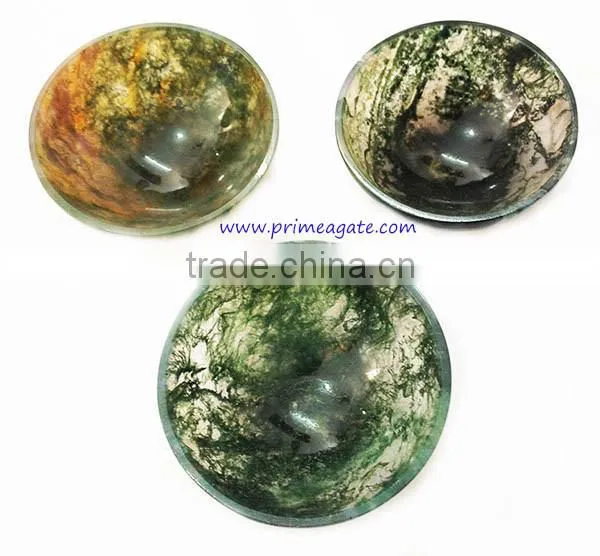Wholesale Moss Agate Bowls | Healing Quartz Bowls