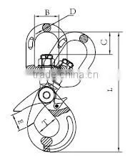 G80 EYE / CLEVIS /SWIVEL SELFLOCK HOOK