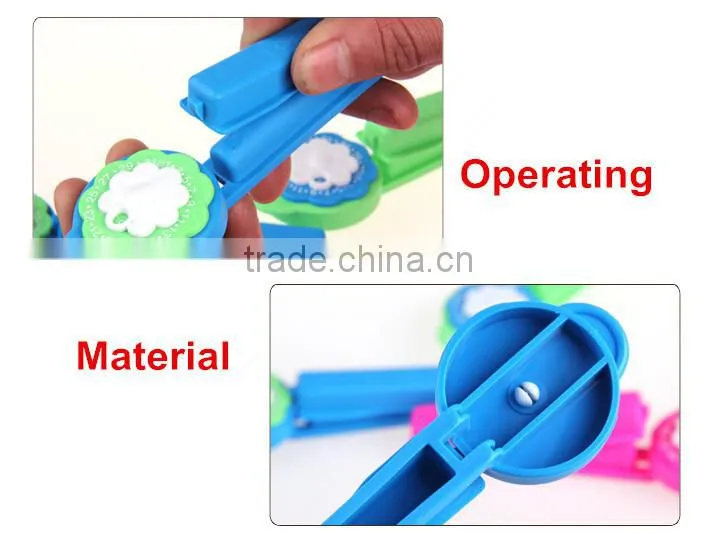 Plastic Flower Bag Clip,Flower Head With Date seal Clip