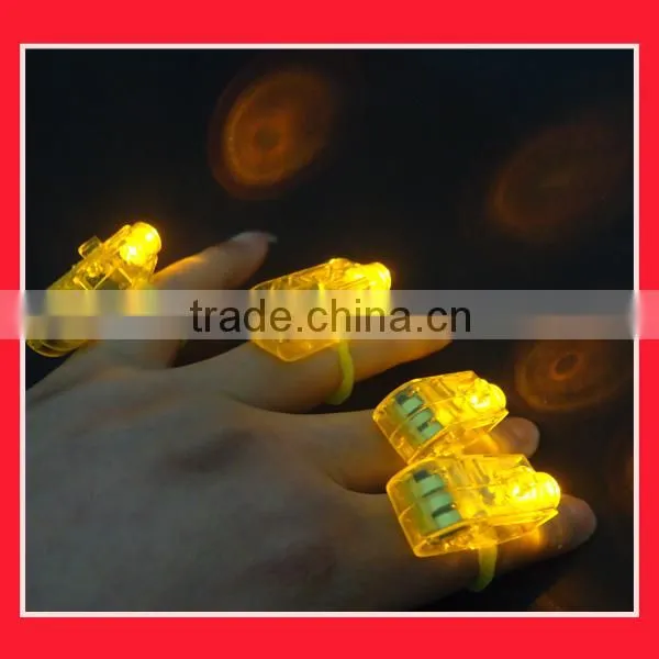 Yellow colour light up finger ring light