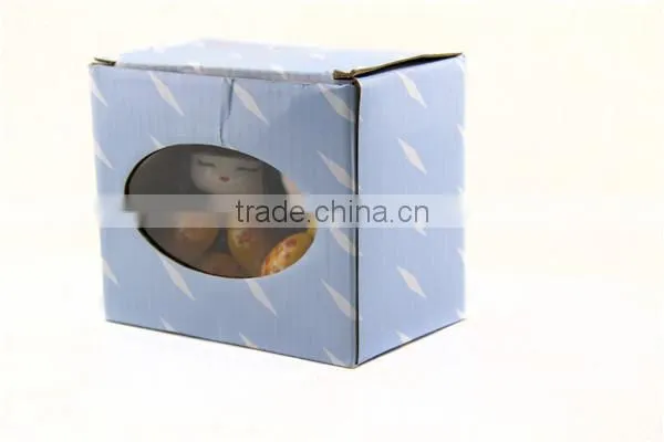 hot sell new design wood japan sister doll for decoration