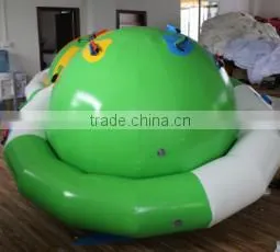 Best quality 0.9mm materials floating inflatable water park with inflatable water trampoline