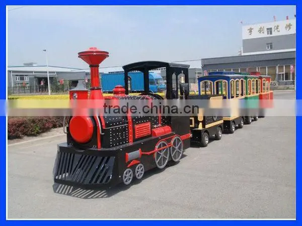 The cheapest and best selling entertainment equipment electric amusement kids train trackless tran