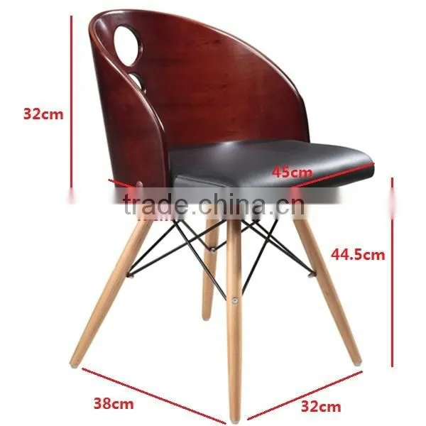 Commercial Comfortable Wooden Chair Designs with Cushion #HY2017-1