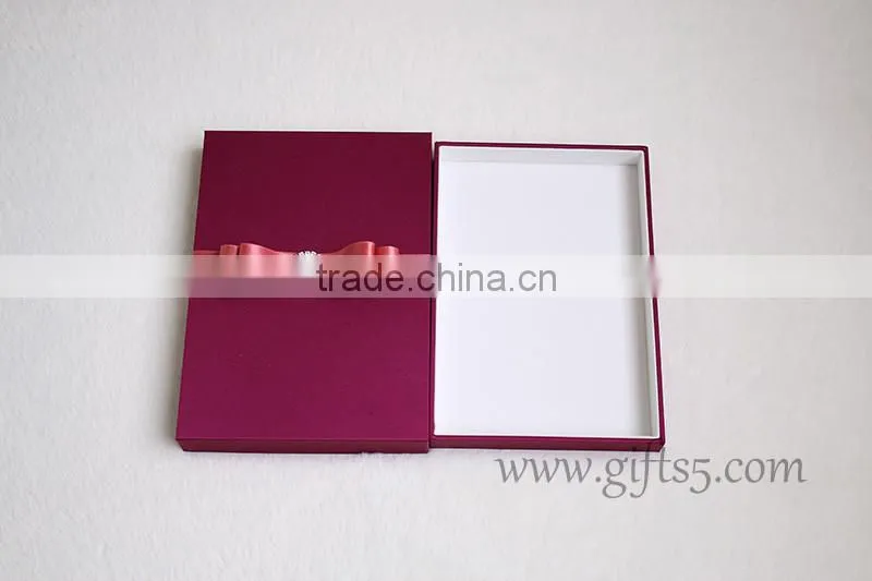 Custom Handmade Luxury Wedding Invitation Gift Box wedding Belt Gift Box