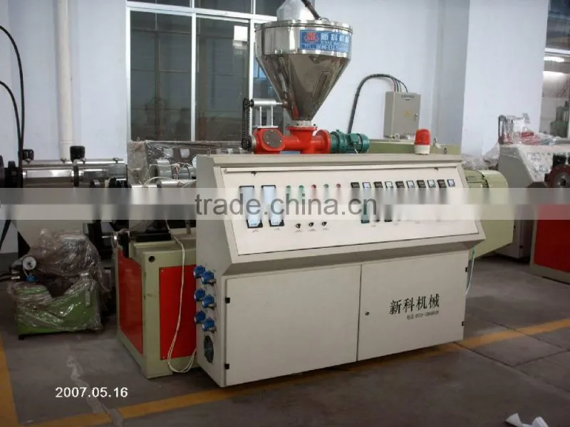 pvc pe extruding machinery