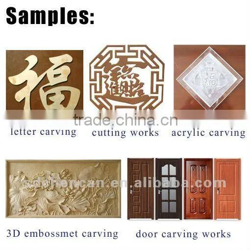 single head cnc wood mdf cutting machine with vacuum system