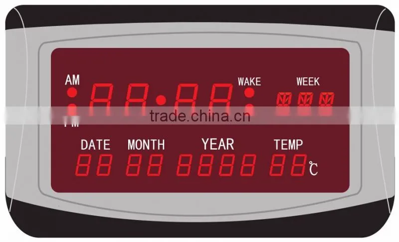 Digital calendar clock digital electronic digital wall clock