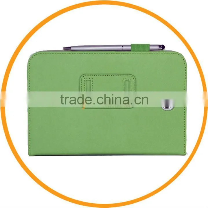 PU Leather Cover for Samsung Galaxy Note 8.0 N5100 with Stylus Holder Hand Strap Green from Dailyetech