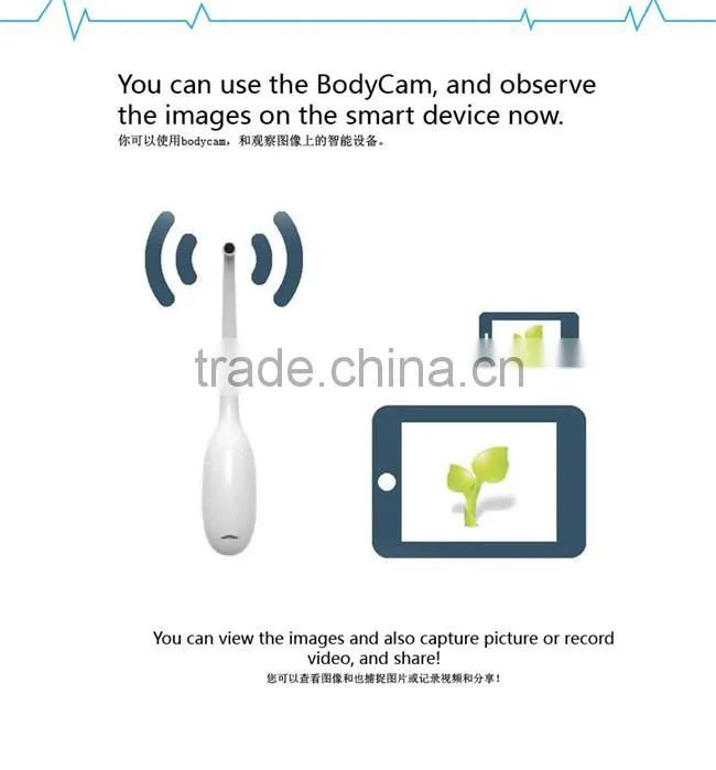 Visible multi-function intraoral camera wirelss connection real time observation dental camera for family health