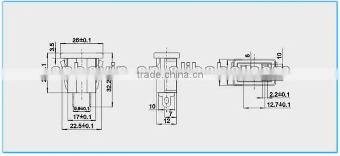 Top quality 2 pin ac power socket