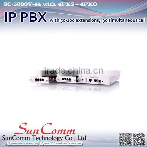SC-5030V-GSM4 Wireless Office Communitation GSM 4SIM IP PBX