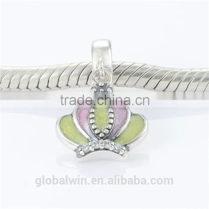 Crown Bulk Charms Wholesale European Charm Bracelet Necklace 100% Real 925 Sterling Silver S181 Best Gifts For You Or Friends
