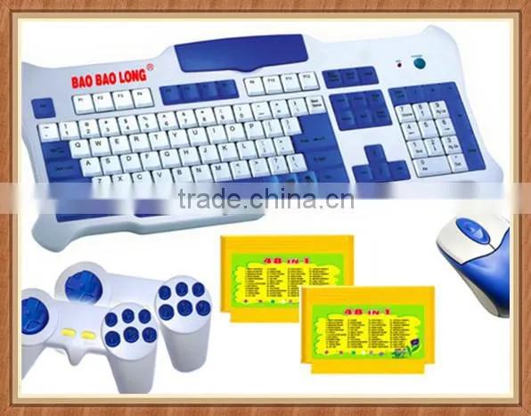 2014keyboard tv game with 2 game player