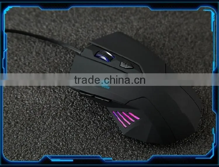 large pretty light up gaming computer mouse