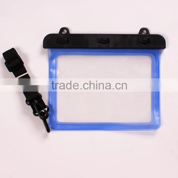 PVC Transparent Waterproof Bag For ipad,outside bag