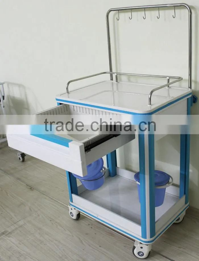 CE FDA ISO transfusion trolley,hospital trolley,hospital crash cart medical trolley