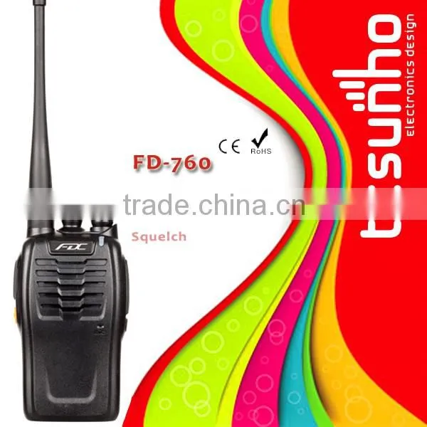 FDC FD-760 professional scrambler uhf 5w walkie talkie for construction site