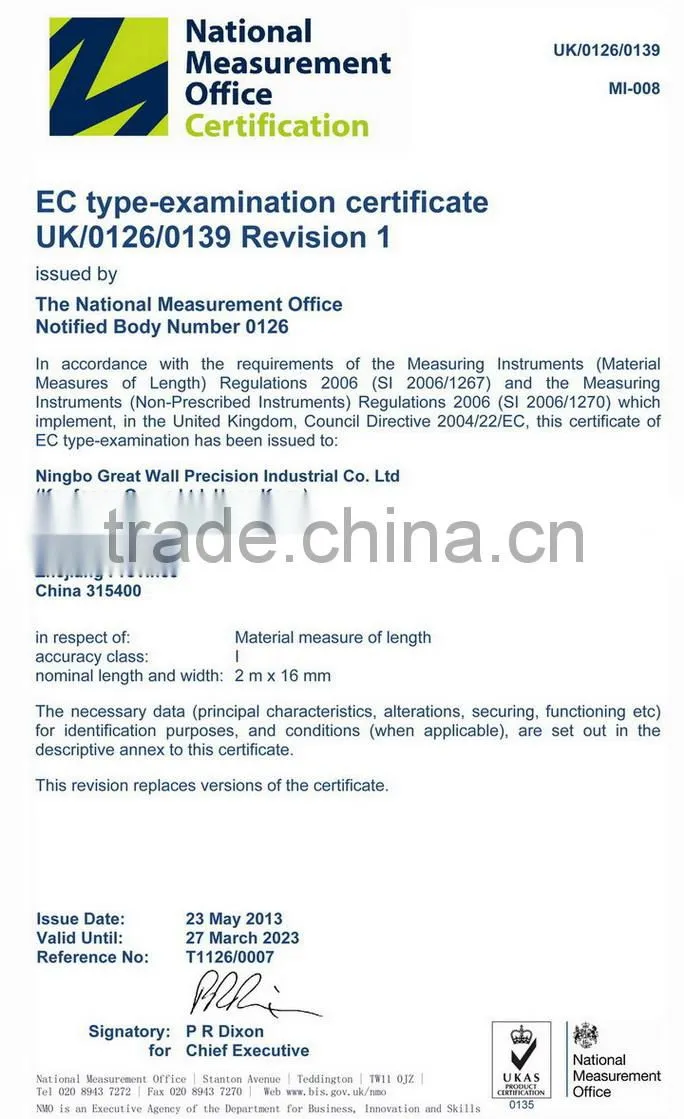 JIS class 1 Steel Tape Measure with UV chrome plating