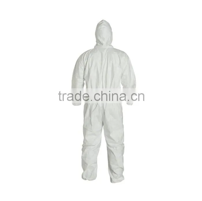 Disposable Coverall with Hood, Elastic Cuff