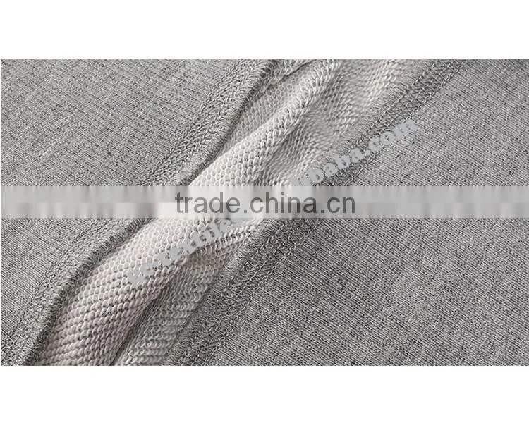 Men's Printed Round Neck Grey-Melange Fleece Sweater