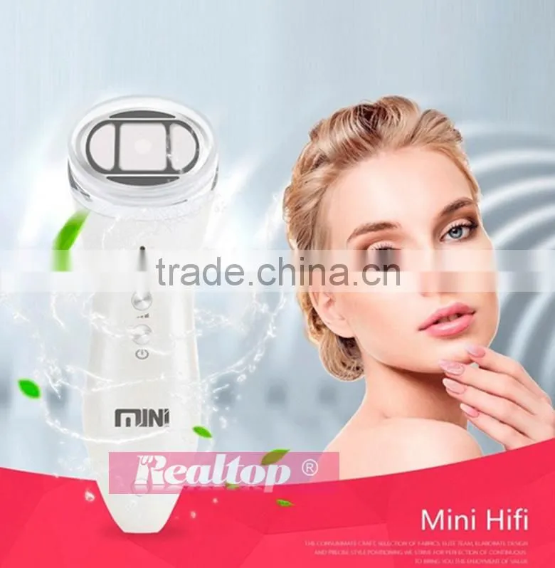 Mini Hifu Scalpel Rejuvenation RF Face Lifting Skin Tightening Anti Wrinkle Hifu High Intensity Focused Ultrasound Beauty Device