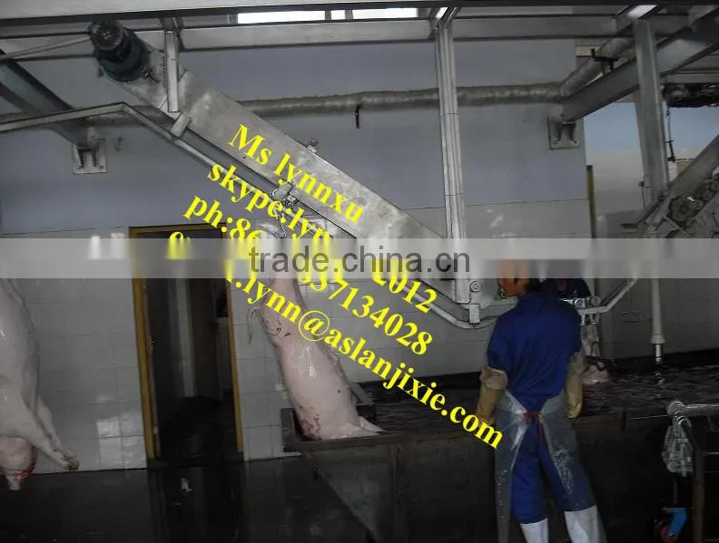 pig slaughter equipment/300 head pig slaughtering machine line
