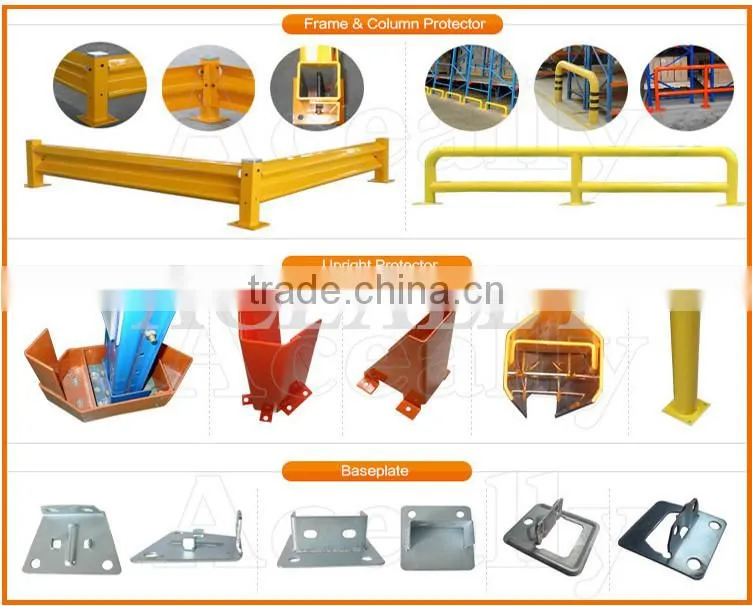 Adjustable Column Protector Plastics Upright Protector Corner Guard For Pallet Racks