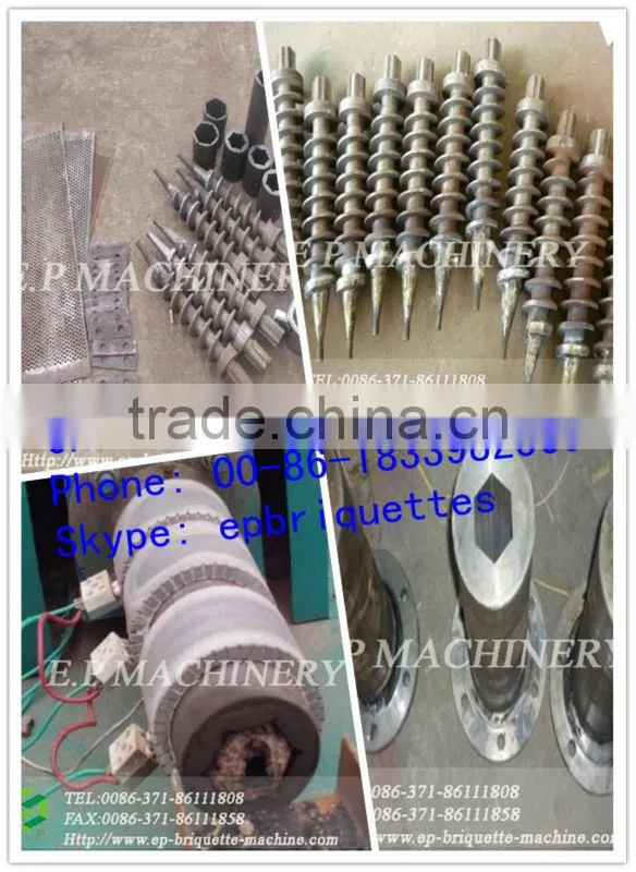 Environmental charcoal briquette extruder making machine with automatic cutter
