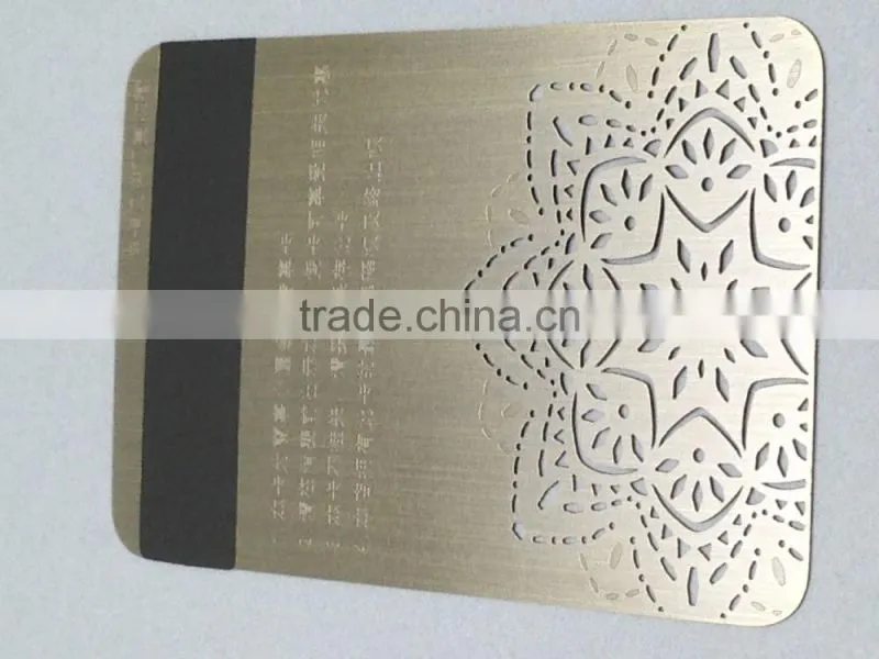 High quality Magnetic stripe card/ metal card from China supplier