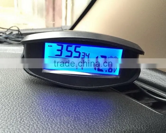 car thermometer/clocks digital voltmeter with background light.