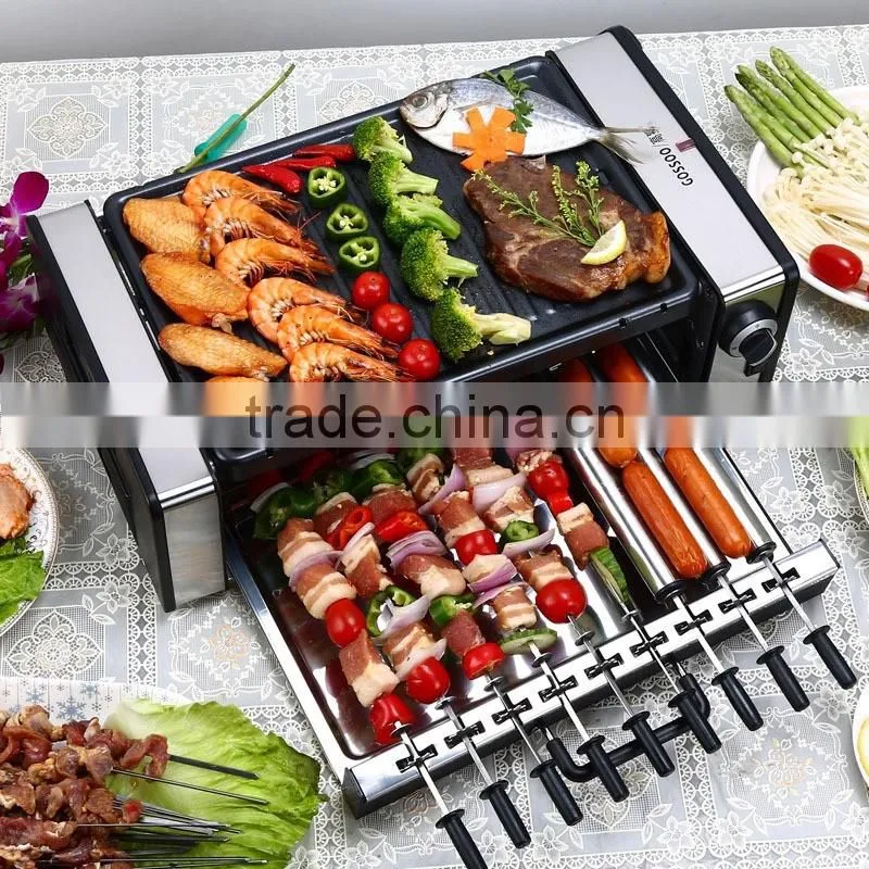 2017 Stainless steel Portable Electric bbq grill for camping
