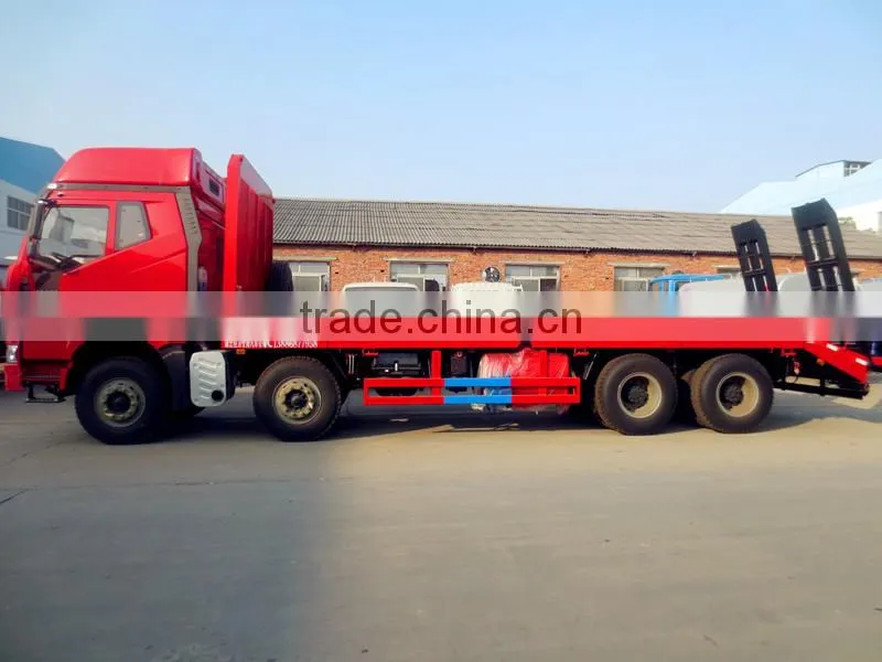 Driving type 8*4 FAW Flat Bed Towing Truck for Sale