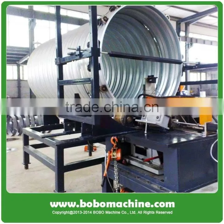 Spiral corrugated steel culvert tube forming machine