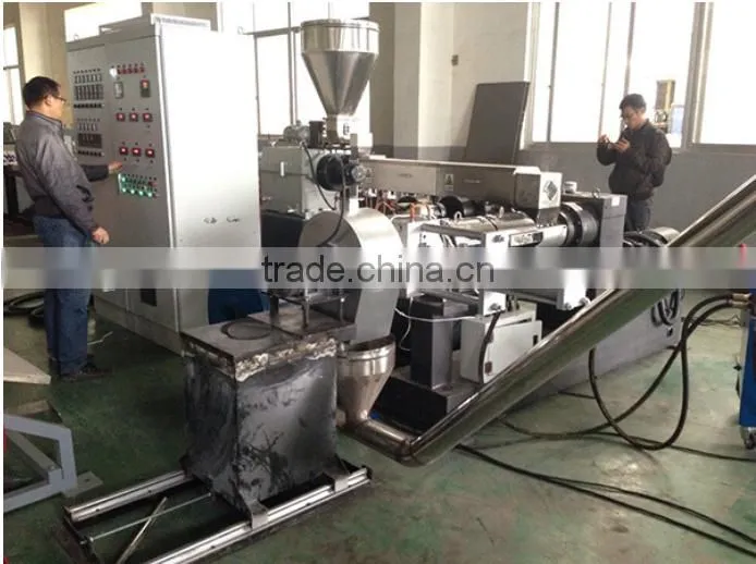 pvc material extrusion machine/soft and rigid pvc pelletizing production plant