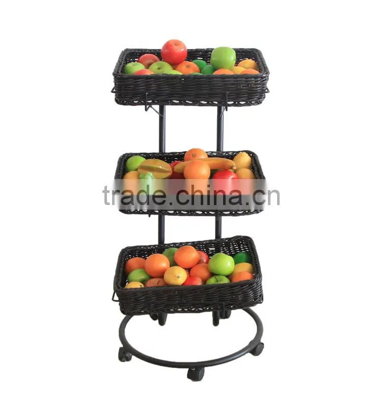 Creative wholesale supermarket accessories display stand storage basket