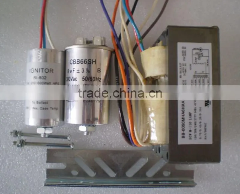 American Standard 120/208/240/277V 60hz 4 tap voltage 35w 50w 70w 100w 150w MH HX-HPF Metal Halide HID Magnetic Ballast Kit