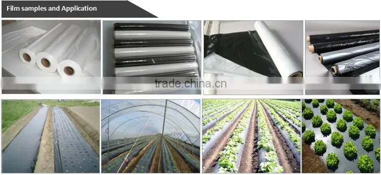 Double layer lldpe plastic mulch film blow machine