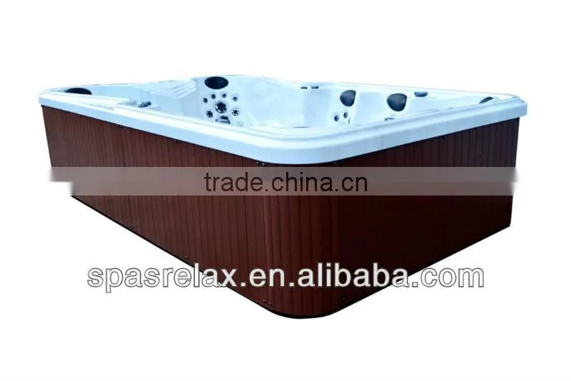 The Victory Sign Interesting Swim Spa Pools/Party Hottubs for 9 person with 2 loungers-(A870)