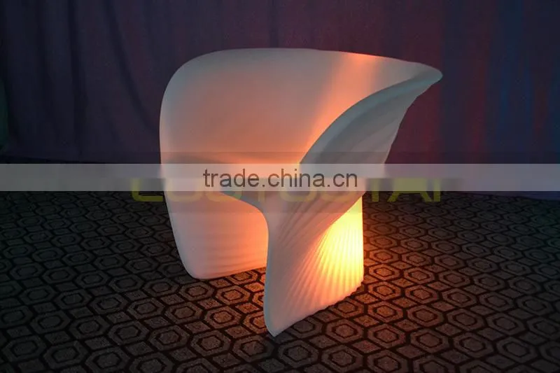 Vondom idea -- LED Conch chair/plastic LED light up chair with remote control 16 mix changeable colors