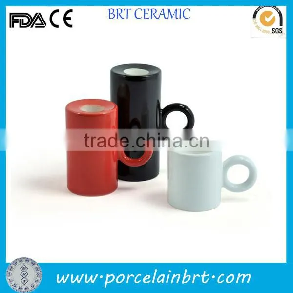 Wholesale ceramic tea cup candle holder