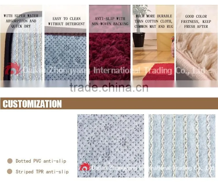 OEM rugs for living room polyester shaggy red flooring carpet