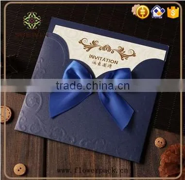 customized wedding invitation card with flower decoration