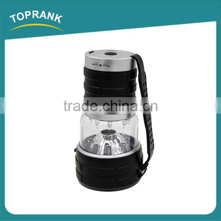 High quality 12 led black ABS decorative led camping lantern