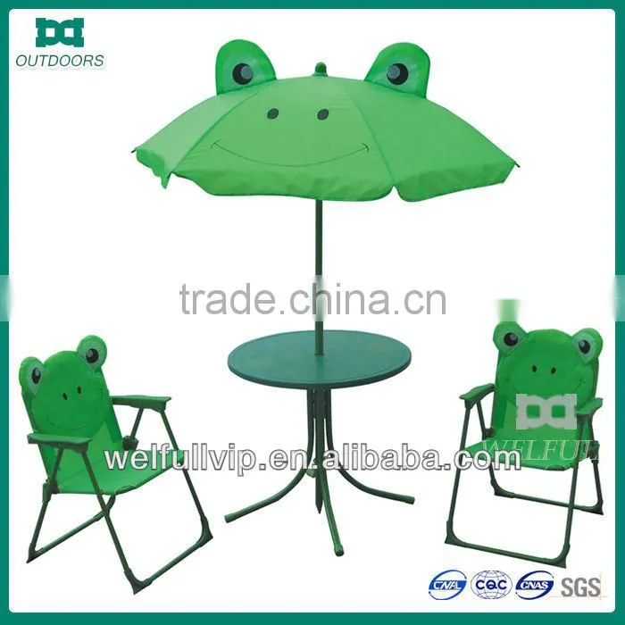 kids folding table and children cartoon kids chair set