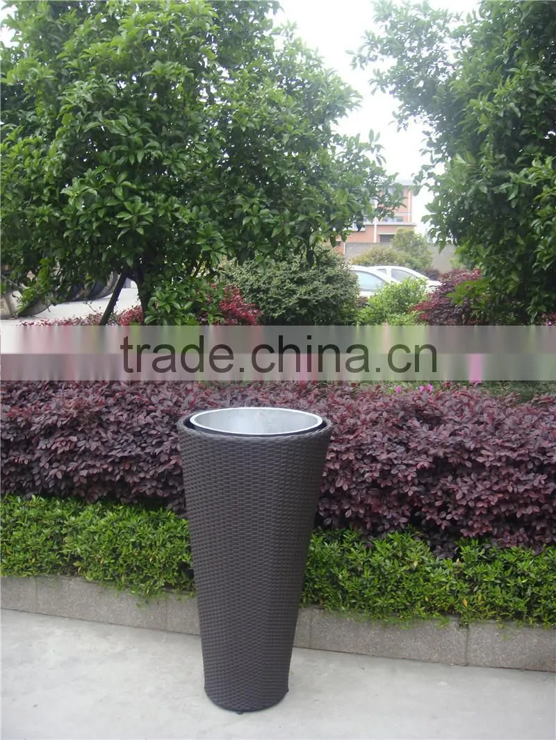 Outdoor Garden Supplies 6 Pics Rattan Flowerpot Sets